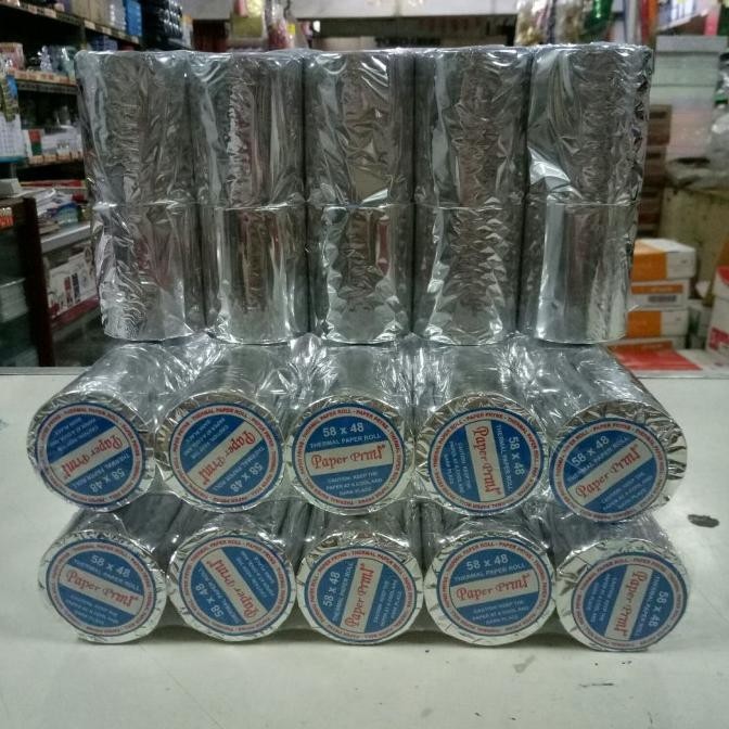 

DISKON KERTAS STRUK KASIR / CASH REGISTER THERMAL PAPER ROLL 58 X 48 MM