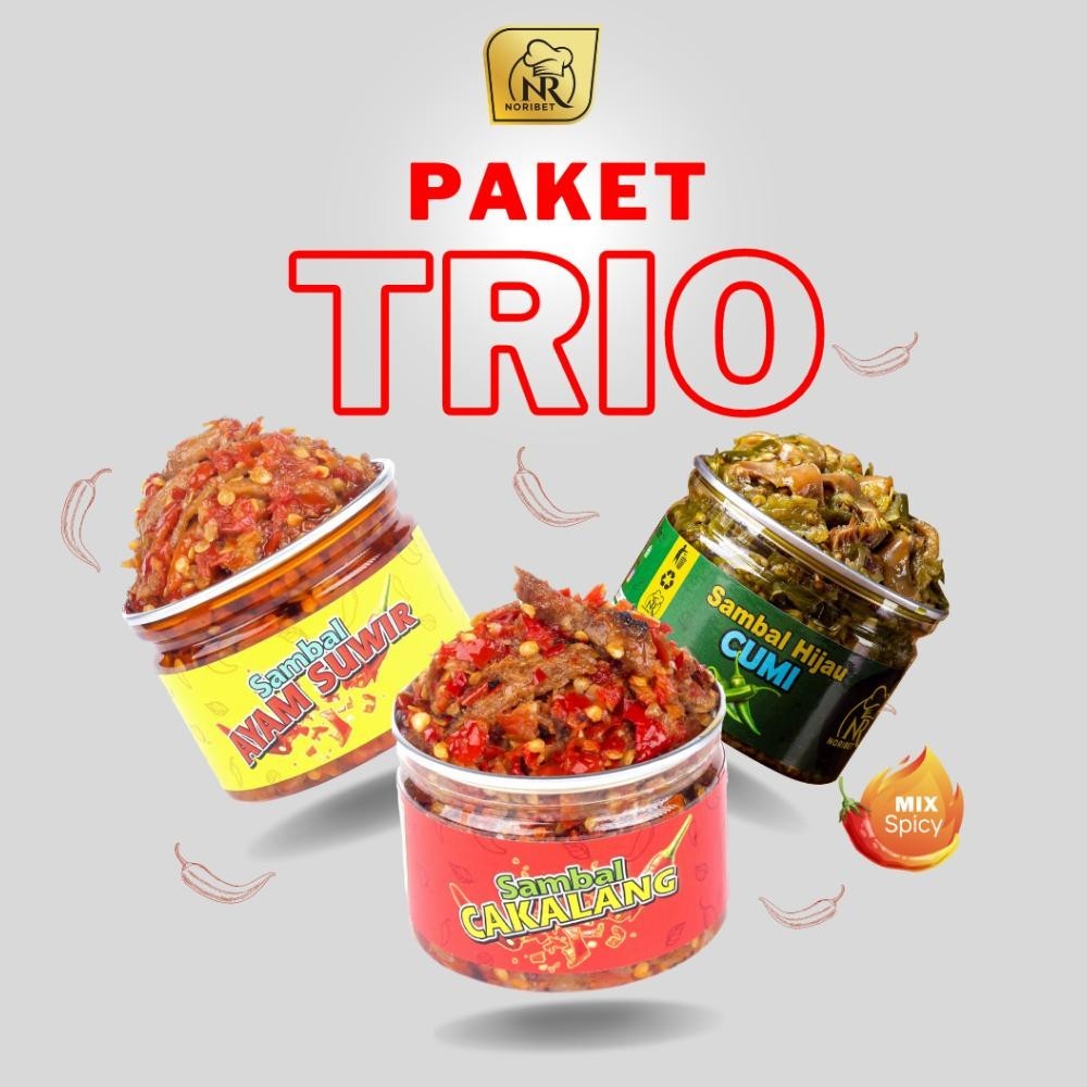 

SALE PRODUK NORIBET Paket Trio Sambal MIX TERLARIS