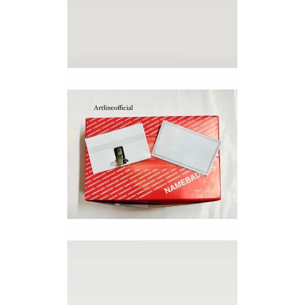 

New Name Badges | Name Tag Jepit Multi 101 Isi 50 Pcs Limited Edition