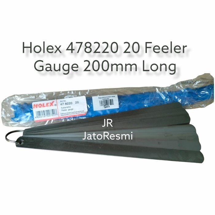 Holex 478220 20 Feeler Gauge 200Mm Long Fuller Gauge Made In Jerman