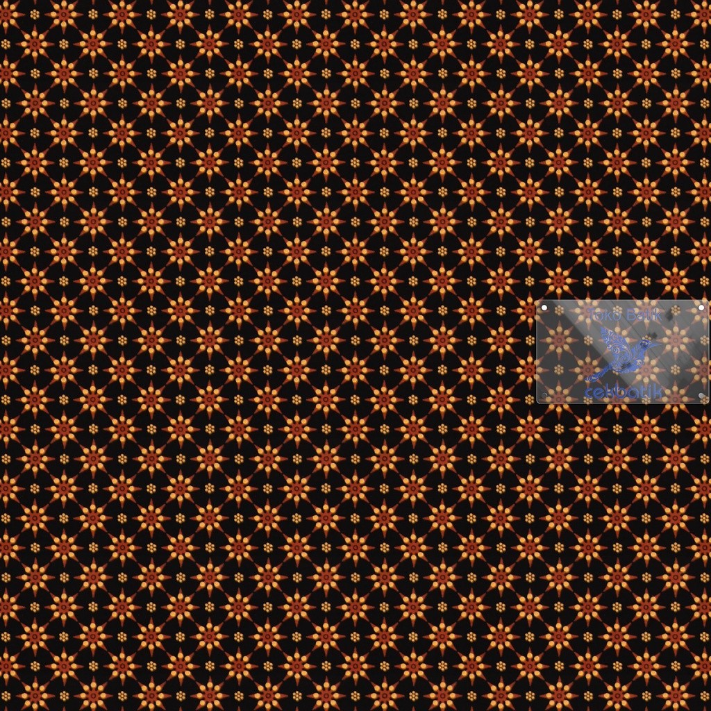 Kain Batik - SOGA GENES Prima Motif Batik Klasik Teruntum Mini (Soga Merah)