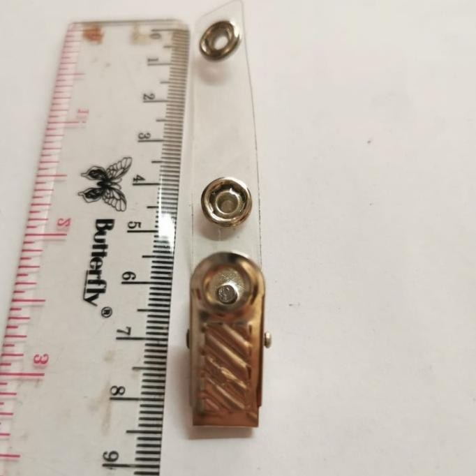 

Terbaik Jepit Garis Id Card / Jepitan Name Tag Nikel / 100Pcs Limited Edition