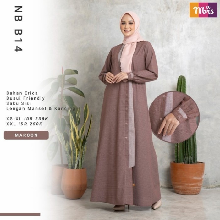 Gamis Dewasa Nibras Nb B14/Gamis 2021 /Fashion Muslim