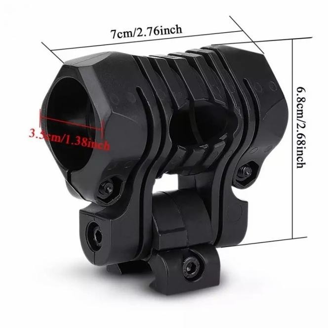 Mounting Senter Tactical Helmet Besar / Mounting Senter Besar Tactical