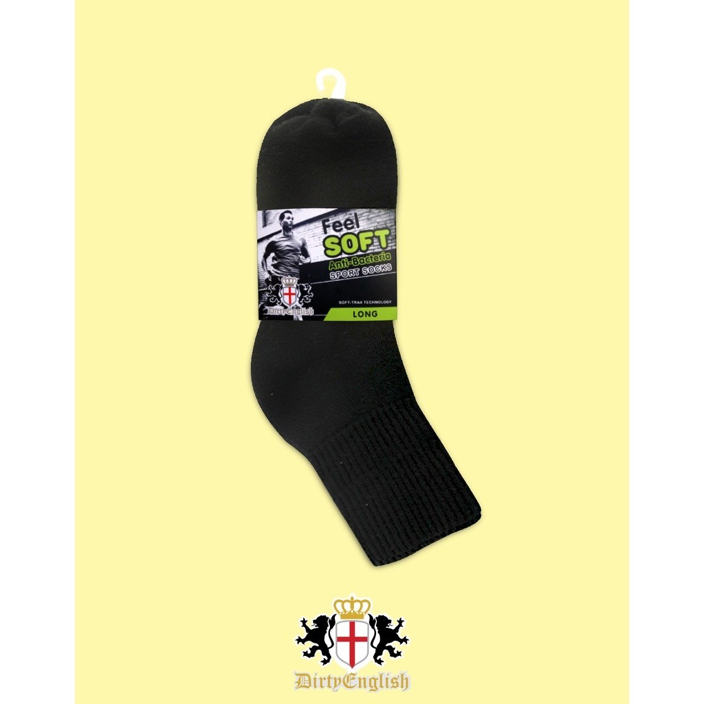 [BEST SELLER] NEW PRODUCT DIRTY ENGLISH Men Sport Long Sock Anti Bacteria 3 Pairs Pack - Kaos Kaki
