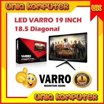 Terlaris Monitor Led 19" Inch Full Hd Hdmi Vga Promo Terbaru