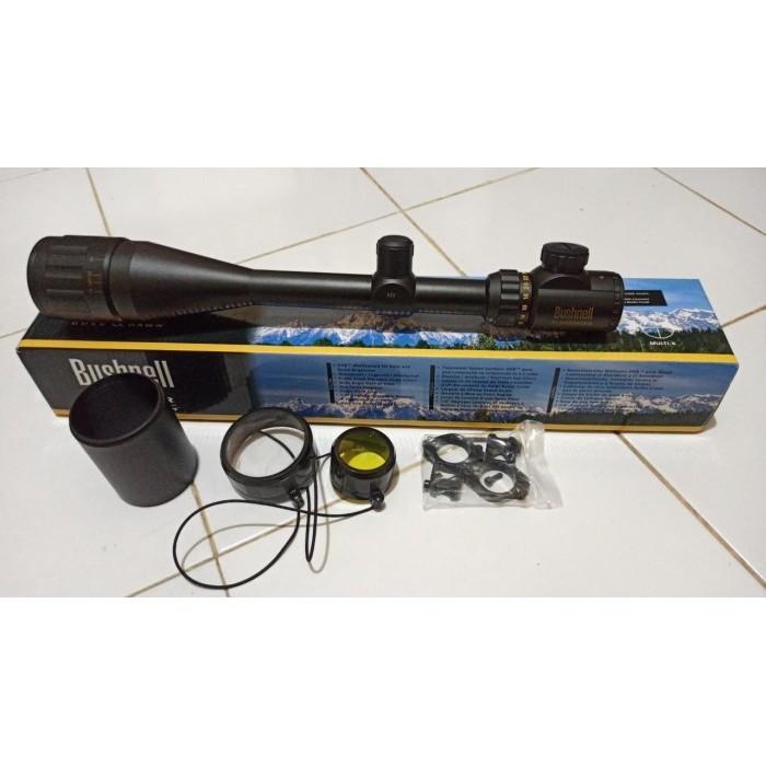 Terlaris Teleskop Telescope Bushnell 6-24X50 Aoeg Riflescope Promo Terbaru