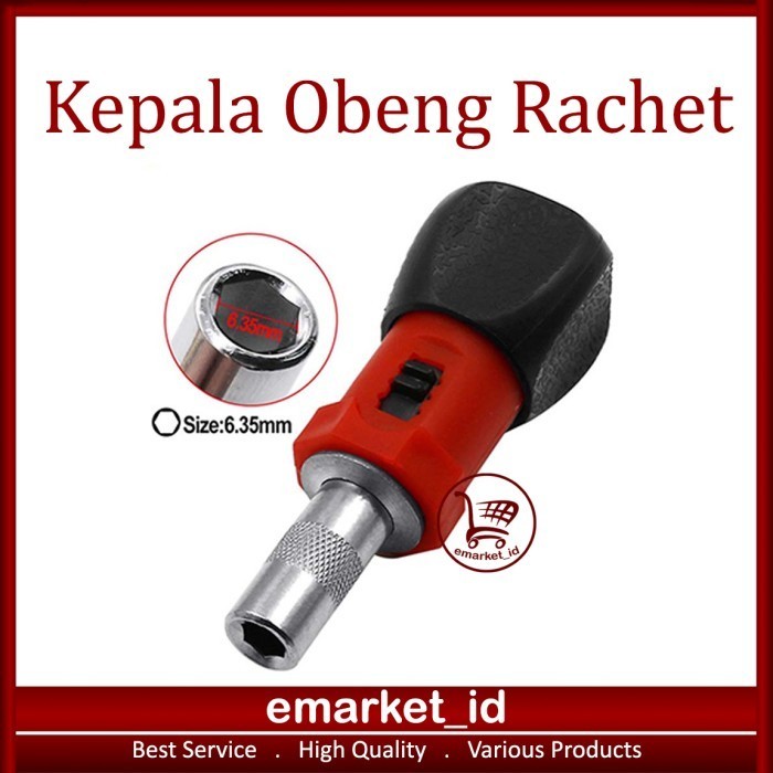 Kualitas terbaik] Kepala Obeng Rachet / Bolak Balik Screw Driver Reversible Wrench Screw