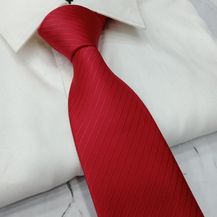 Dasi Maroon Polos Merah Dasi Kantor Pria Tebal Berkualitas