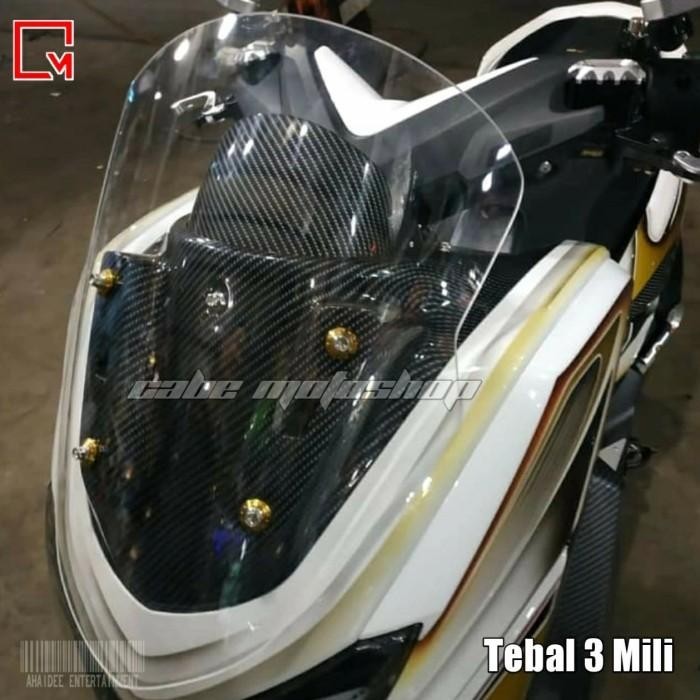 Windshield Visor Ws Kaca Standart Thailand Yamaha Nmax Lama old 44cm Import Premium