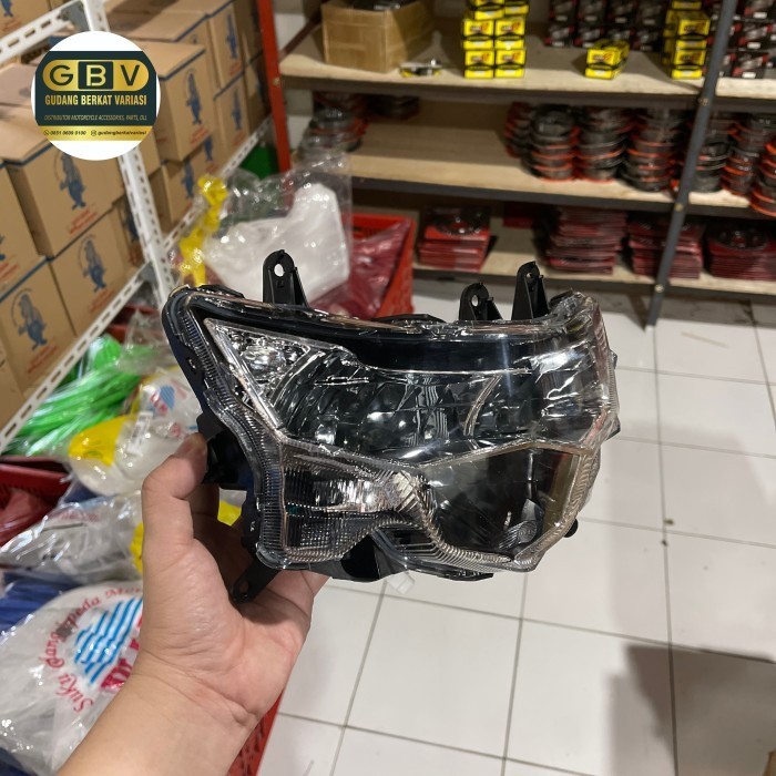 Reflektor Lampu Depan Motor Mio Soul Gt 125 Blue Core + Led Gratis Ongkir