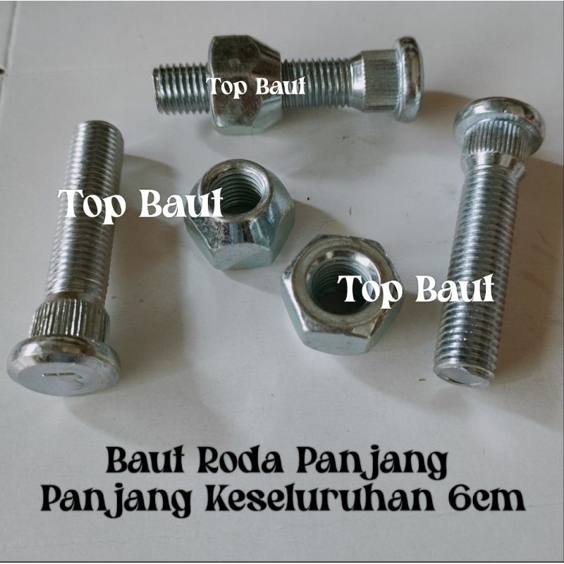MINIMAL ORDER 10 PCS baut roda kijang panjang innova corrolla hilux harrier camry baut roda panjang 