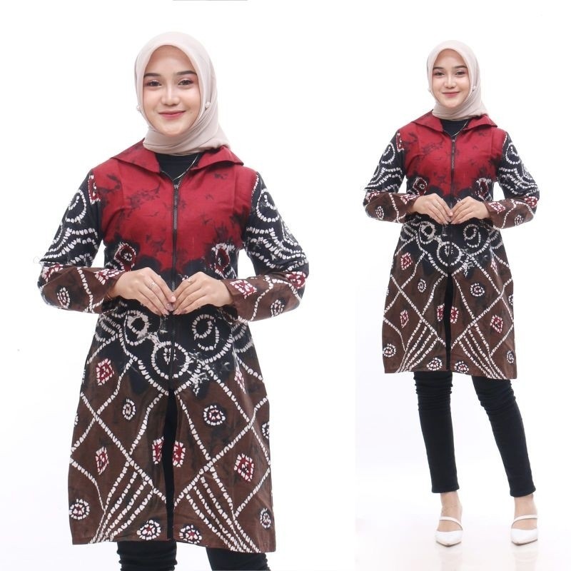 [THE NEWEST COLLECTIONS] Atasan Tunik Batik Sasirangan Baju Batik Wanita Motif Terpopuler Atasan
