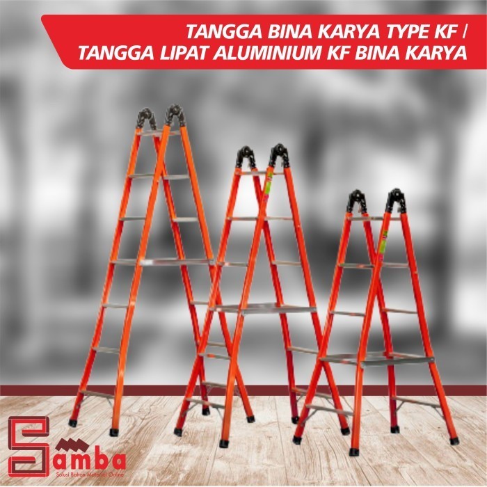 TANGGA BINA KARYA TYPE KF TANGGA LIPAT ALUMINIUM KF BINA KARYA