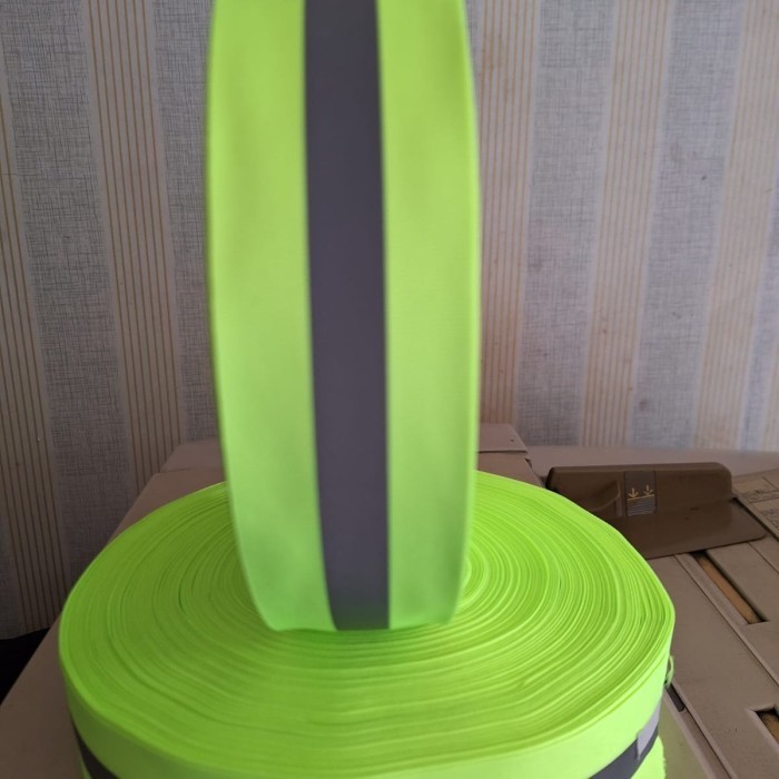 SKOTLET JAHIT KAIN PITA KOMBINASI-SCOTLIGHT REFLECTOR BAJU SAFETY 100M