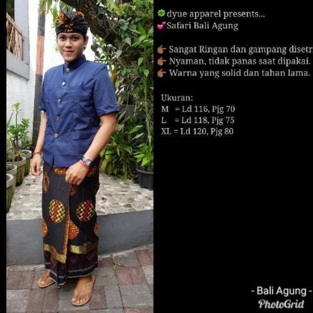 Terbaru Baju Koko//Safari Bali Agung//Pakaian Adat Pria Bali