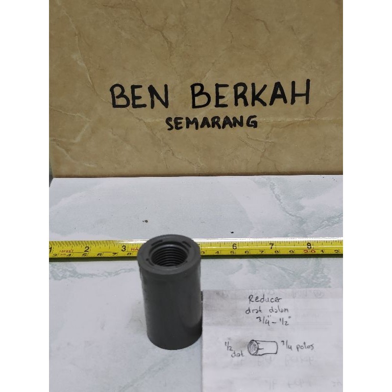 reducer faucet socket (sock drat dalam) Maspion 1/2"-3/4" pvc