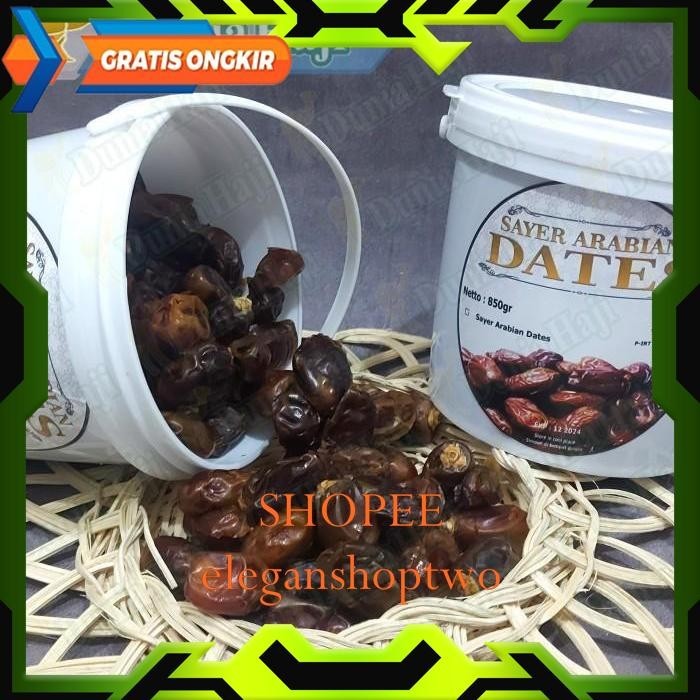 

KURMA ARABIAN DATES 850GR KEMASAN EMBER BUKAN KURMA AL-QOSSIM AL QASIM PRODUK BAHAN BERKUALITAS TINGGI !!