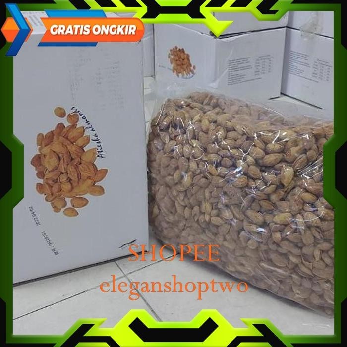 

KACANG ALMOND DUS-10KG ALMON PANGGANG KULIT CANGKANG ROASTED IN SHELL THE BEST SELLER !!