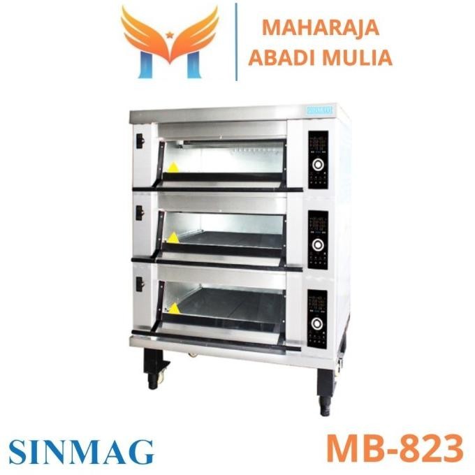 Oven Deck Gas Sinmag Mb-823 Gas 3 Deck 6 Tray Untina322