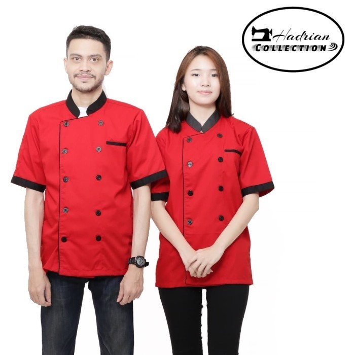 Baju Koki Baju Chef ,Uniform Chef Profesional,Seragam Chef