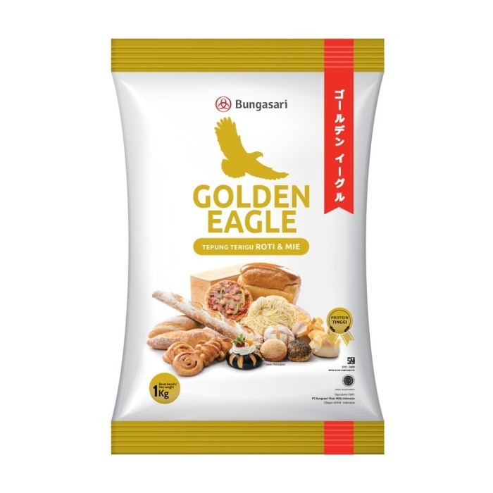 

Golden Eagle Tepung Terigu Protein Tinggi 1Kg 041