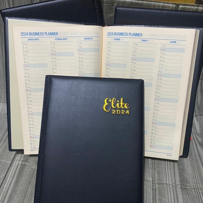 

BARANG TERLARIS Buku Agenda Elite Diary TH 2024 - Premium Planner Organizer Bulanan