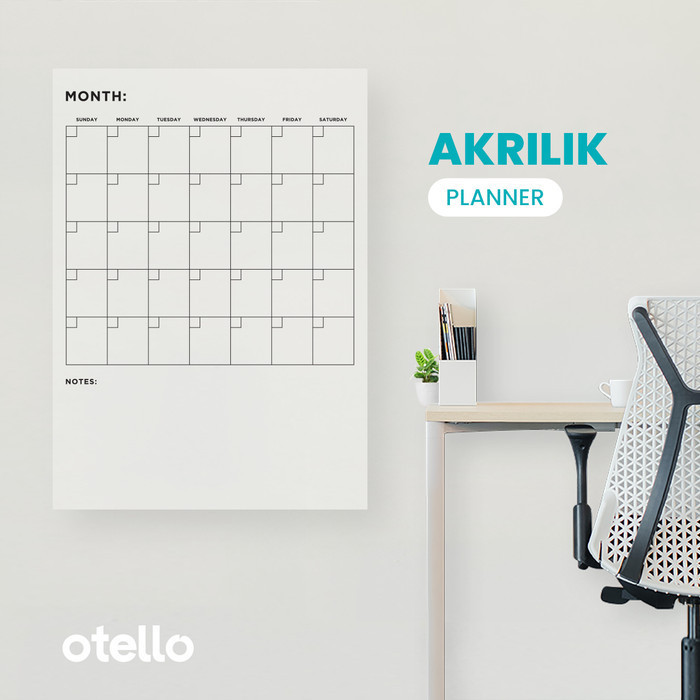 

BARANG TERLARIS Monthly Planner Akrilik Jadwal Akrilik Bulanan Planning Schedule Kerja