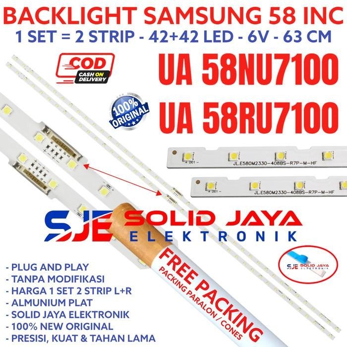 BACKLIGHT TV LED SAMSUNG 58 IN UA 58NU7100 58RU7100 58RU 58NU LAMPU BL