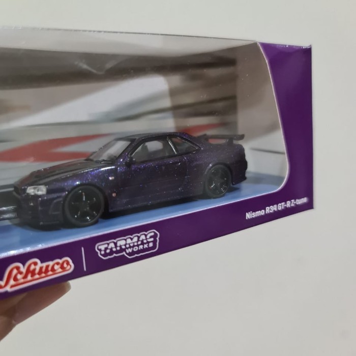 PROMO TARMAC WORKS NISSAN SKYLINE R34 NISMO MIDNIGHT PURPLE 3 SCHUCO TERMURAH