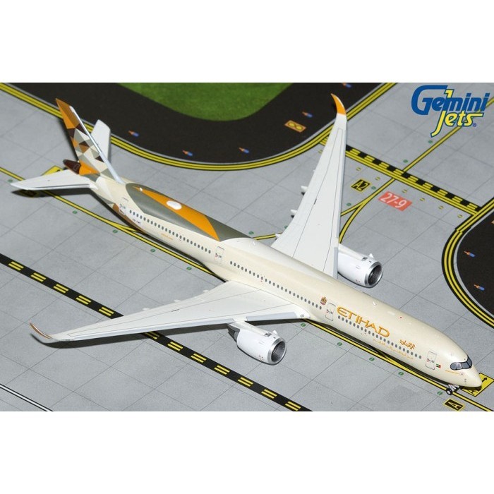 FLASH SALE GEMINI JETS GJETD2163 1:400 ETIHAD AIRWAYS AIRBUS A350-1000 TERMURAH