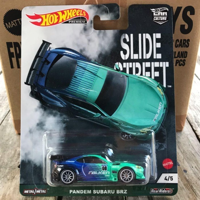 DISKON SPESIAL HOT WHEELS PREMIUM PANDEM SUBARU BRZ BIRU HIJAU BLUE GREEN FALKEN 08 TERMURAH
