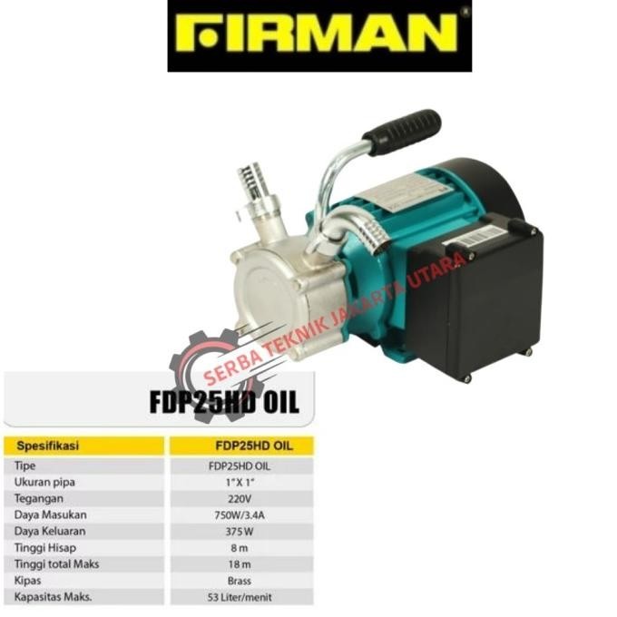 Pompa Firman Fdp 25 Hd Pompa Oli /Minyak /Solar Fdp25Hd