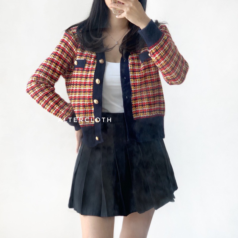 [COLD COLLECTIONS] alter.cloth - EUNWOO CARDI Atasan Wanita Kardigan Lengan Panjang Longsleeve