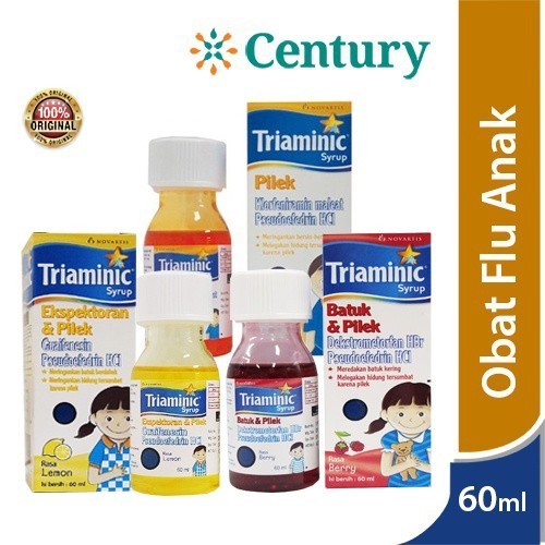 Triaminic 60 ML/ triaminic pilek/ triaminic batuk berdahak dan pilek/ triaminic batuk kering dan pil
