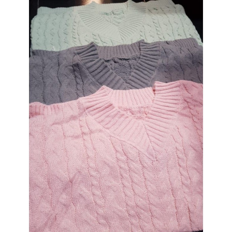 [COLD COLLECTIONS] IMPORT EUGENE WOMAN KNIT KOREAN WINTER SWEATER THICK SWITER RAJUT WANITA TEBAL