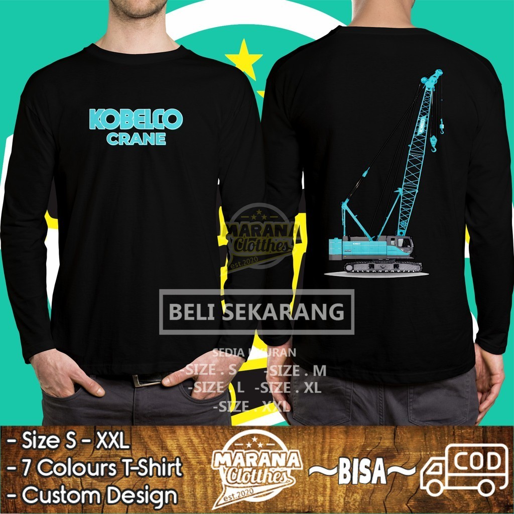 Kaos Kobelco Crane Lengan Panjang DB Kaos Distro