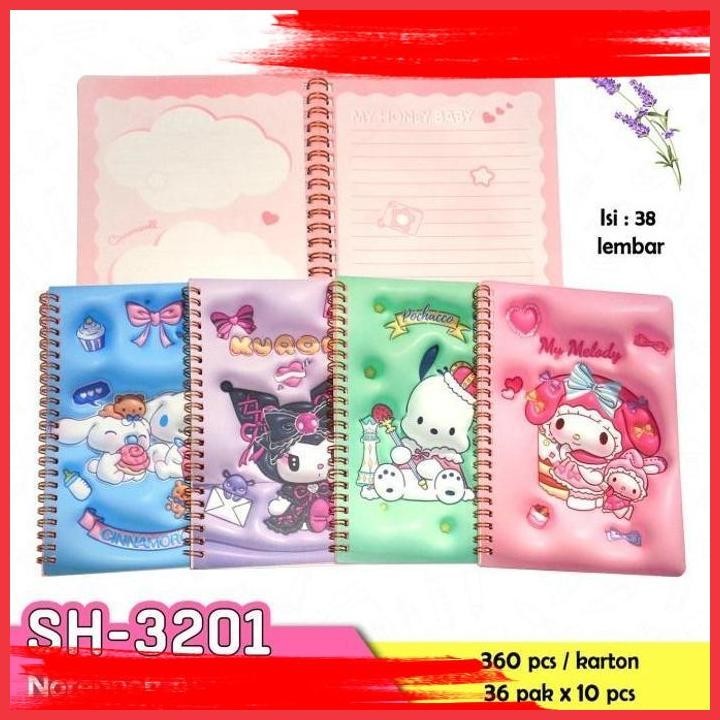 

(ANTI) NOTEBOOK SEPIRAL MOTIF SANRIO SATUAN