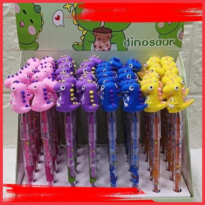 

(ANTI) PENSIL SUSUN KEPALA KARET DINOSAURUS KODE 950 SATUAN