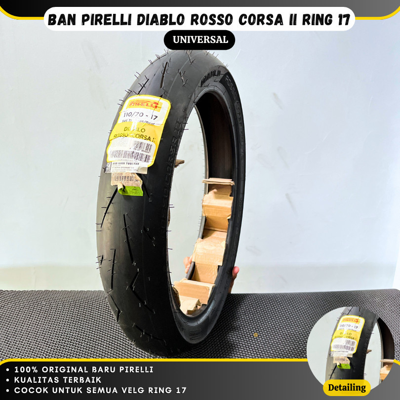 Ban Motor Race Pirelli Diablo Rosso Corsa Ring 17 100/80 110/70 90/80