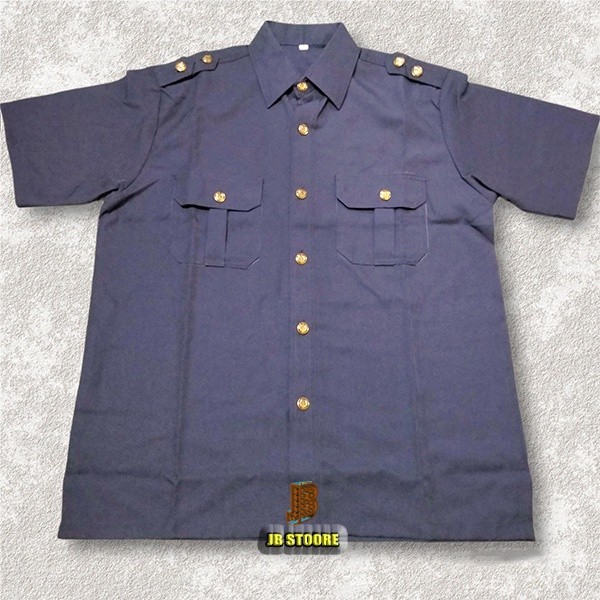 [FRESH STYLE] GET IT NOW BAJU SAFARI SECURITY SATPAM LENGAN PENDEK MODEL STELAN BONUS PIN SECURITY