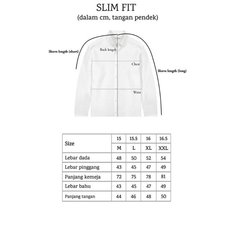 [FRESH STYLE] GET IT NOW Kemeja Alisan Dobby Putih Pendek Slimfit