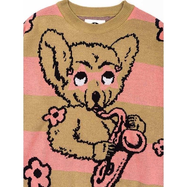 [HEAT IT UP] THE NEWEST Based Club Bear Sweater Crewneck Rajut Coklat