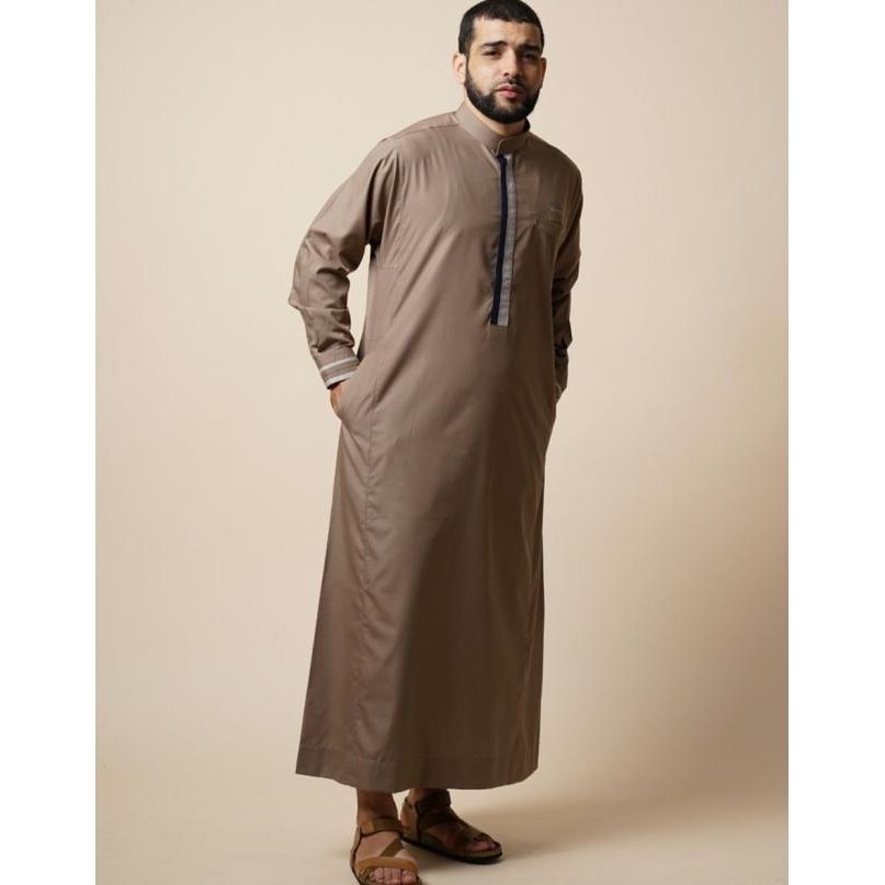 SAMASE Jubah Saudi T020 Ghamis Jubah Pria Dewasa Lengan Panjang Samase Murah