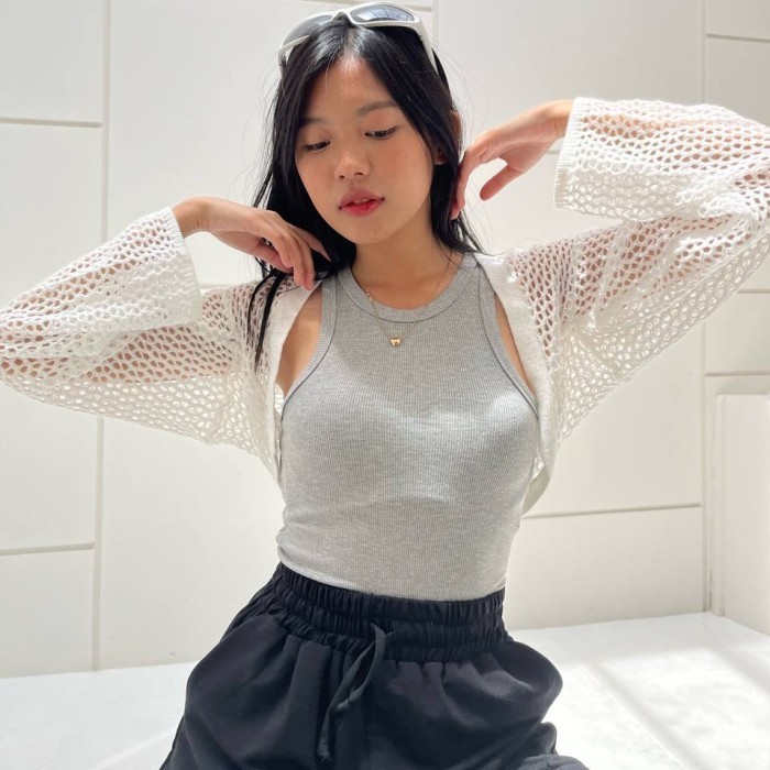 Lady Top - Basic Tanktop Wanita - Tank Top Knit - Atasan Tengtop Cewek