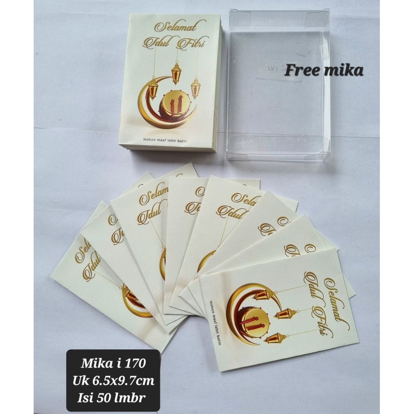 

Amplop Lebaran Hari Raya Idul Fitri Mika Isi 50 Lembar Edisi I