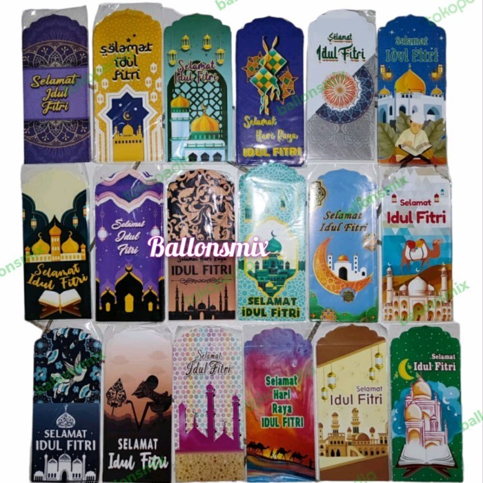 

Amplop/Ampau Lebaran Idulfitri Ukr L 1Pack Isi 8Pc