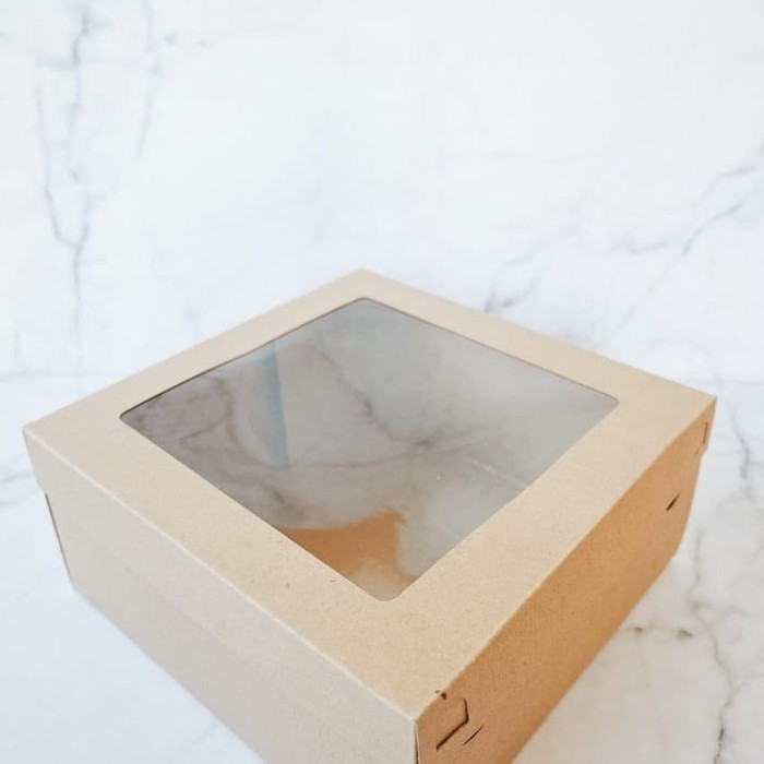

Kue/Makanan Bahan Kraft Ukuran 22 X 22 X 10 Cm