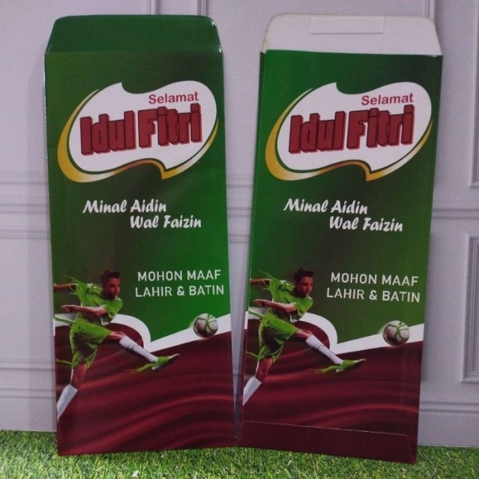 

Amplop Lebaran Milo. 1 Pack Isi 8.Free Perekat Disetiap Tutup Amplop