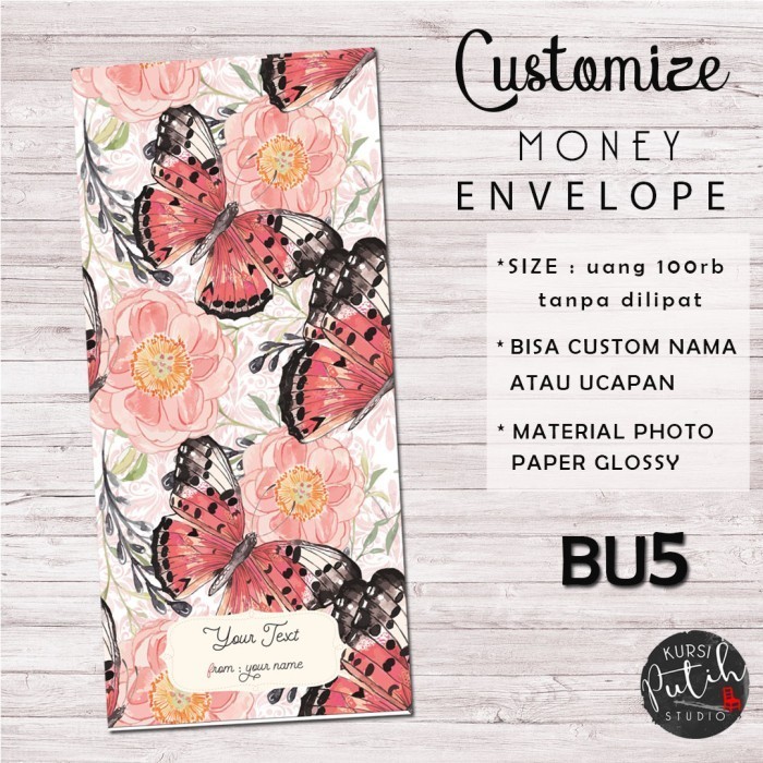 

Amplop Kondangan Angpao Wedding Lebaran Custom Nama Motif